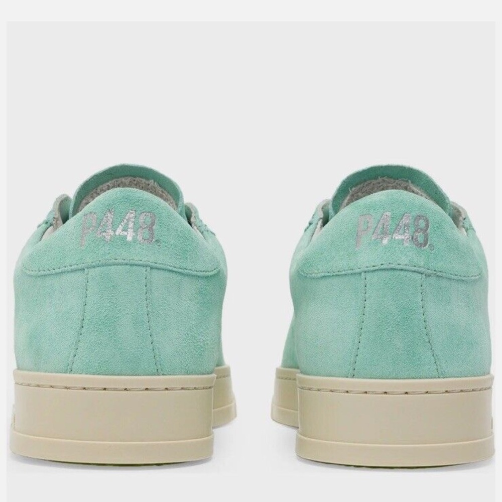P448 Jack Low Top Sneakers in Aqua - Picture 6 of 15